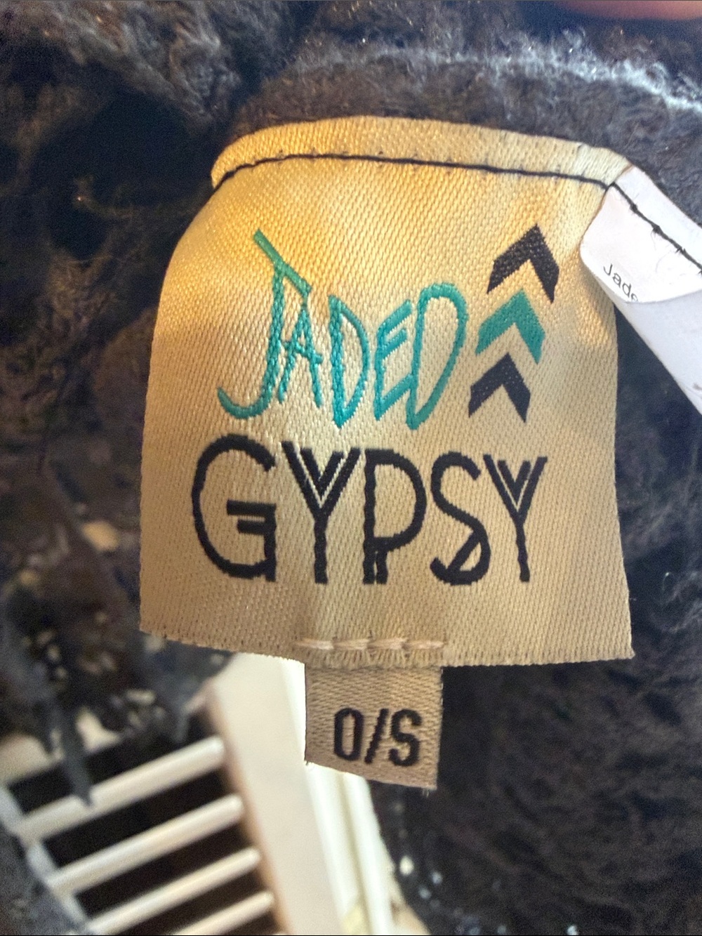 Jaded Gypsy Crocheted Black Lace shrug - Picture 2 of 7